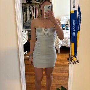 Full tilt blue and white striped dress